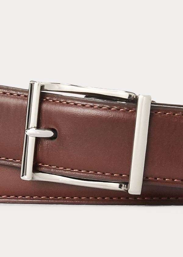 Men's Polo Ralph Lauren Vachetta Leather Belt | 314782AKZ